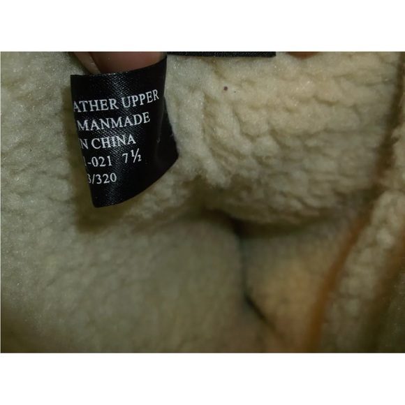 Colin Stuart Tan Suede Leather Slip ON Back Laced Wedge Boot 7.5 M NEW DISPLAY - Picture 7 of 8